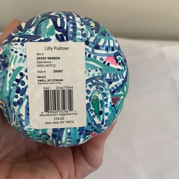 Lilly Pulitzer for S'well 25 oz Bottle  - Jet Stream - New - Picture 3 of 4